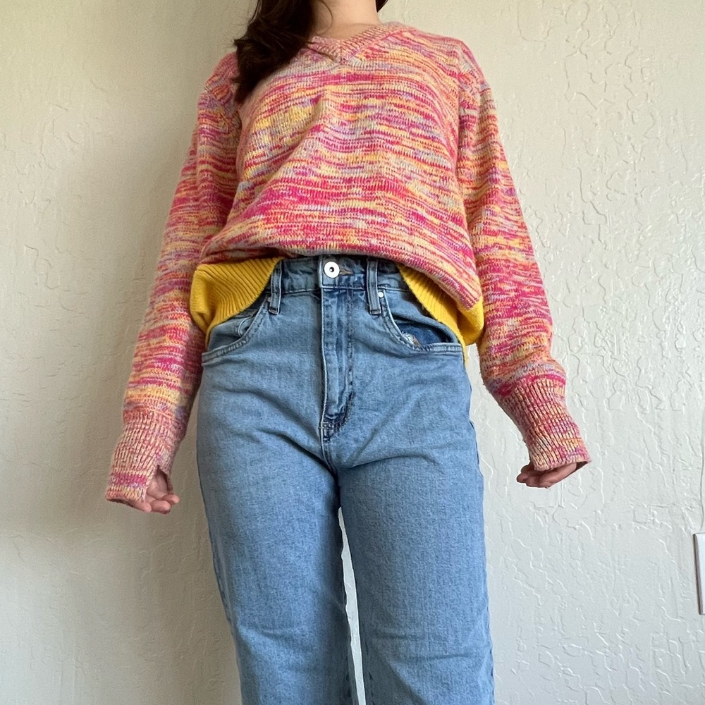 Oversized knit sweater